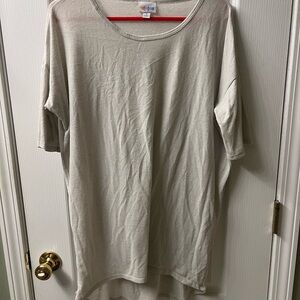 LuLaRoe Cream/off white Short Sleeve Top